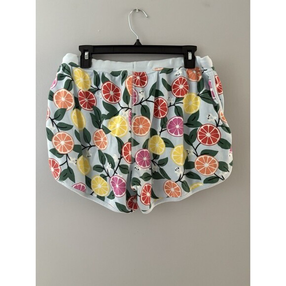 Hanna Andersson 2 Pc Pajama Short Set Size L Blue Sleeveless Cotton Citrus Fruit - Picture 12 of 16